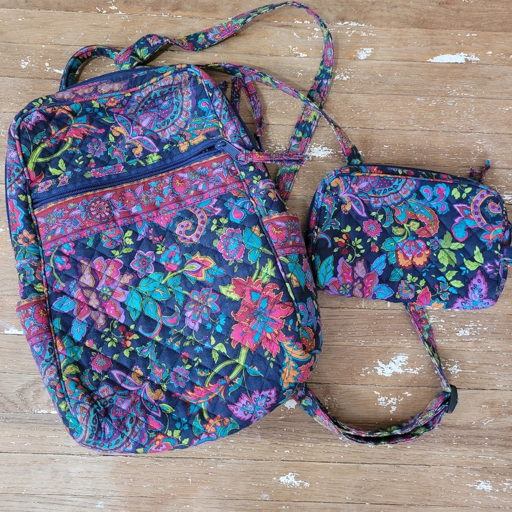 Stephanie Dawn backpack W/extra makeup case